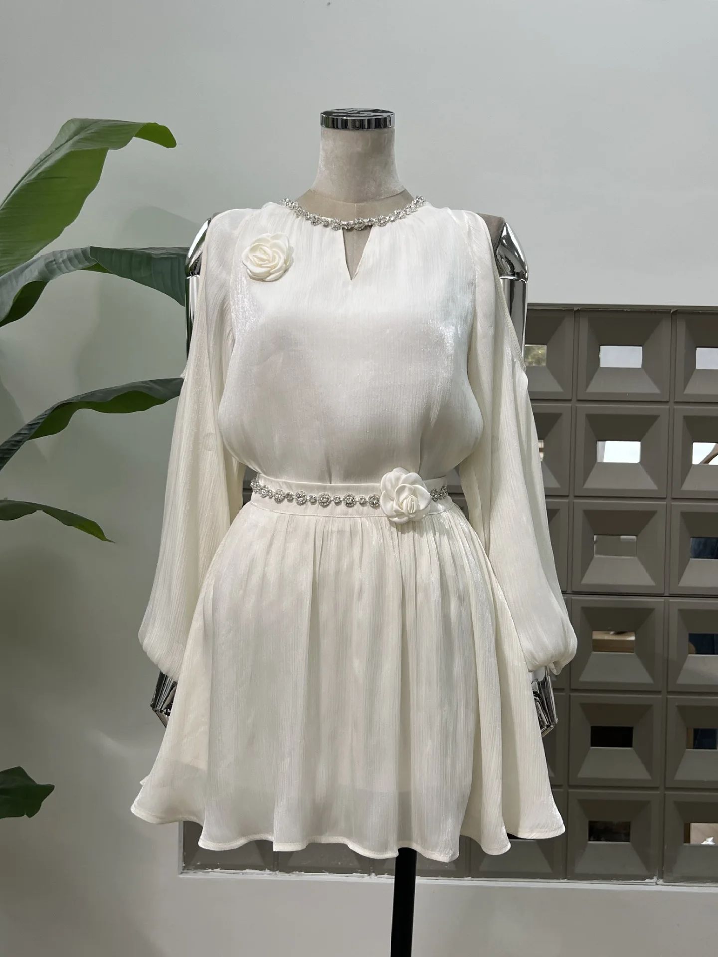 Blouse Off Shoulder - Mulheres vestidos de duas peças fora
