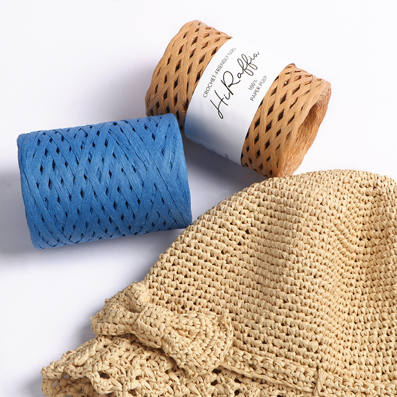 Fio de palha de ráfia natural, - Crochet Bag Raffia avaliação e preço