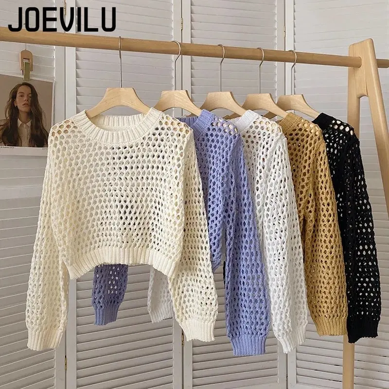 Oco para fora malha colheita t - Crop Top Crochet avaliação e preço