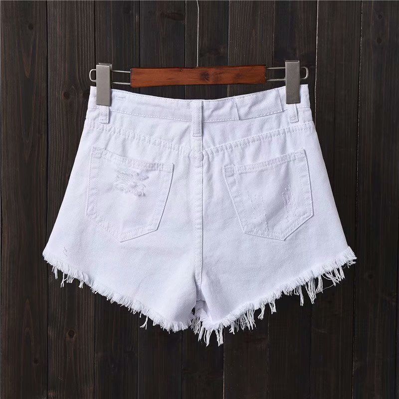 Shorts Jeans Feminino Cintura  - Shorts Denim Frayed avaliação e preço