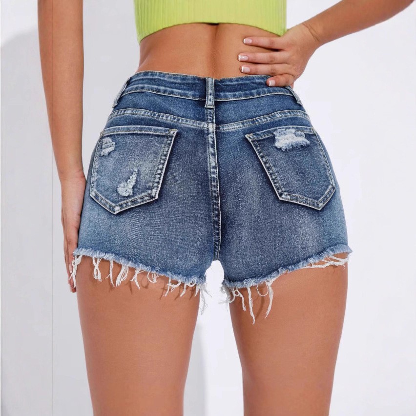 Shorts Jeans Femininos de Cint - Shorts Denim Frayed avaliação e preço