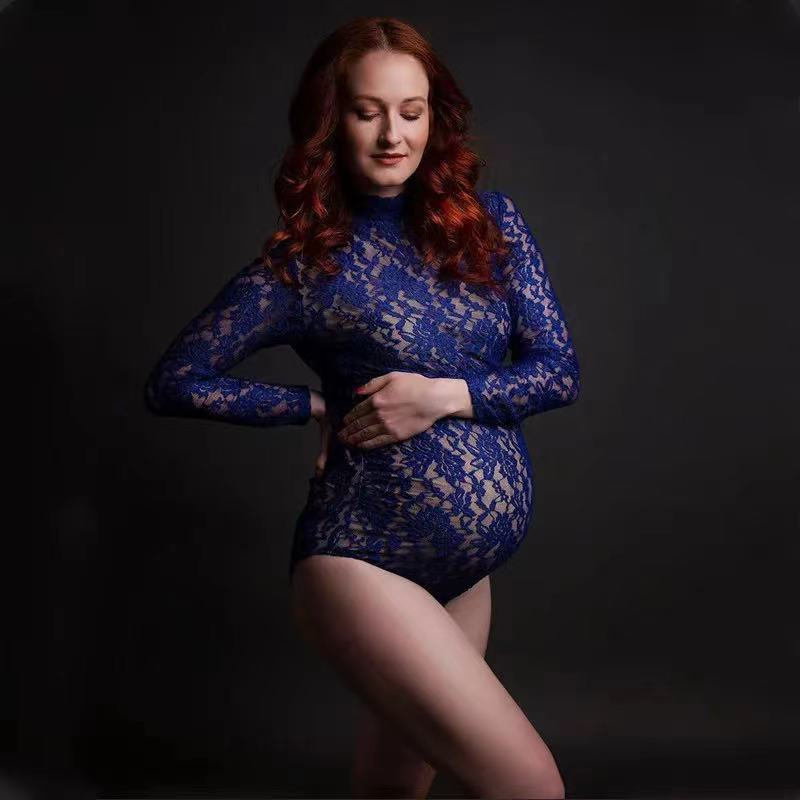 Elástico renda maternidade fot - Romper Floral Print avaliação e preço