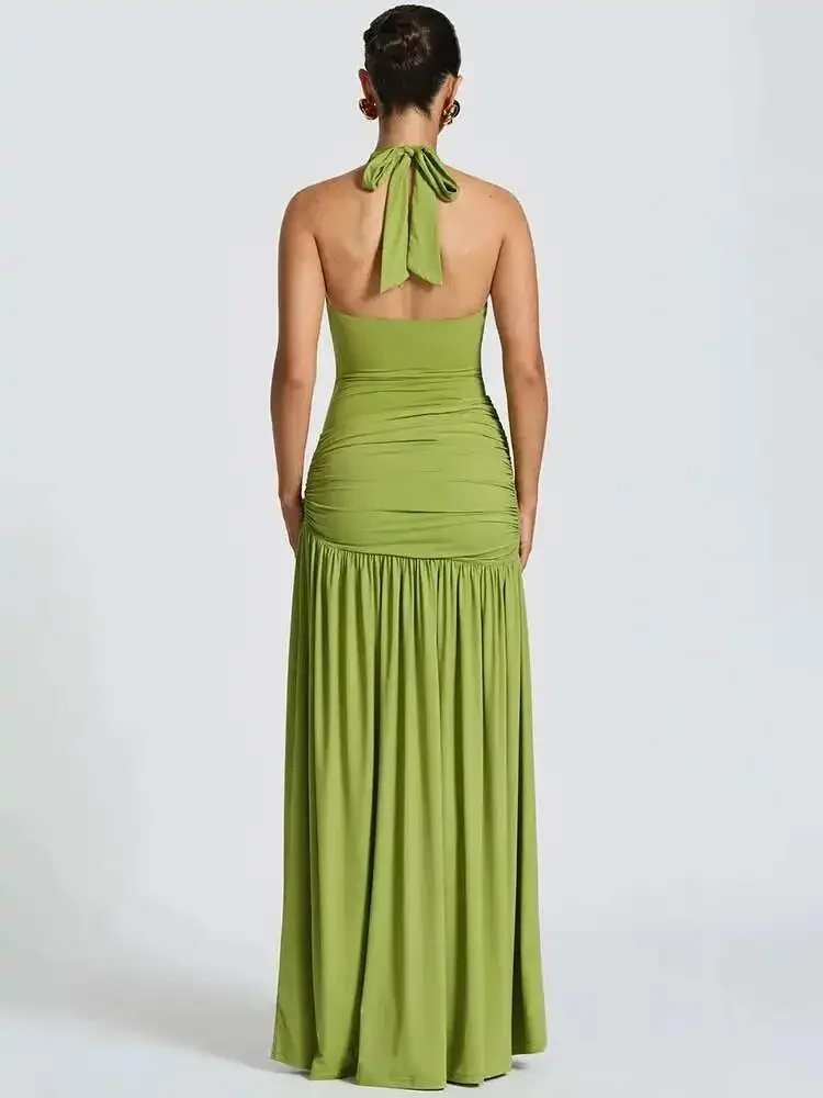 Conjunto Elegante e Sexy: Vest - Maxi Dress Halter avaliação e preço