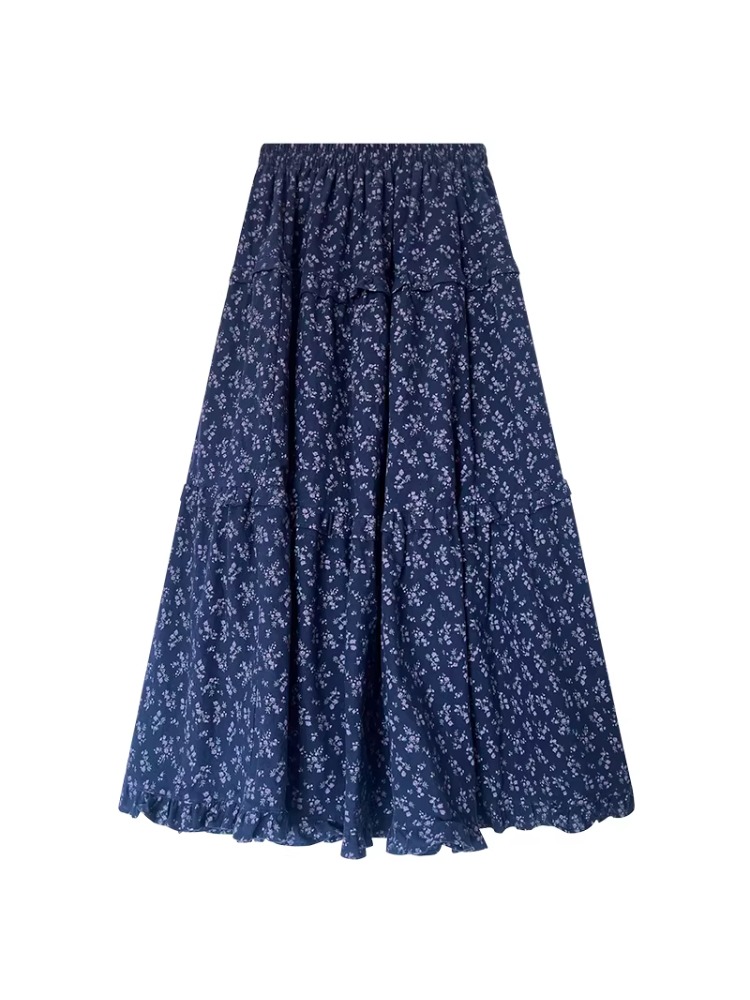 Saia Midi Feminina Plus Size d - Midi Skirt Floral avaliação e preço